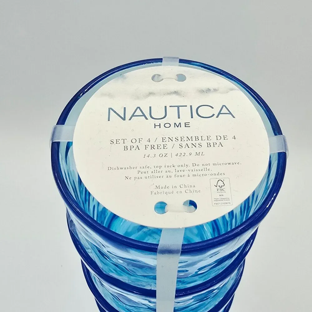 Nautica Home Acrylic Tumbler Set (set of 4)